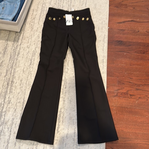Zara Metal Buttoned Flare Plants - Picture 10 of 10